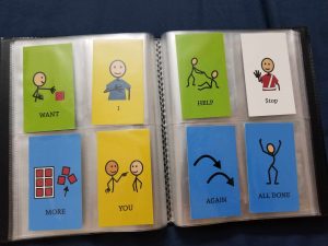 Communication book - low-tech AAC system