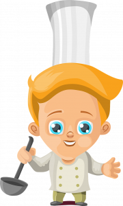 child cooking