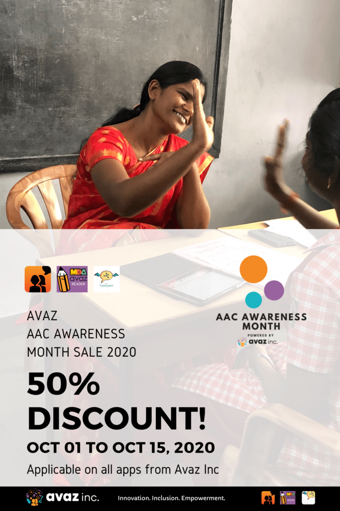 AAC App discount awareness month october 2021