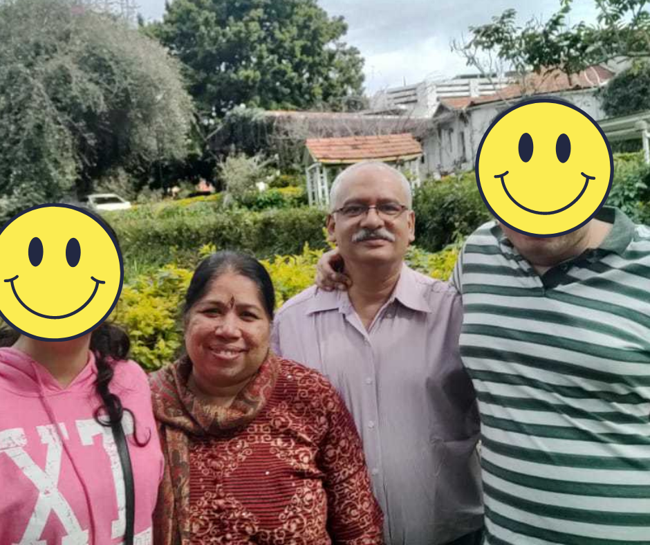 Sriram Narayan and his family